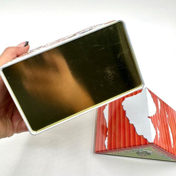 Harry London Christmas Santa's House 3D Tin Canister Empty - Picture 8 of 10